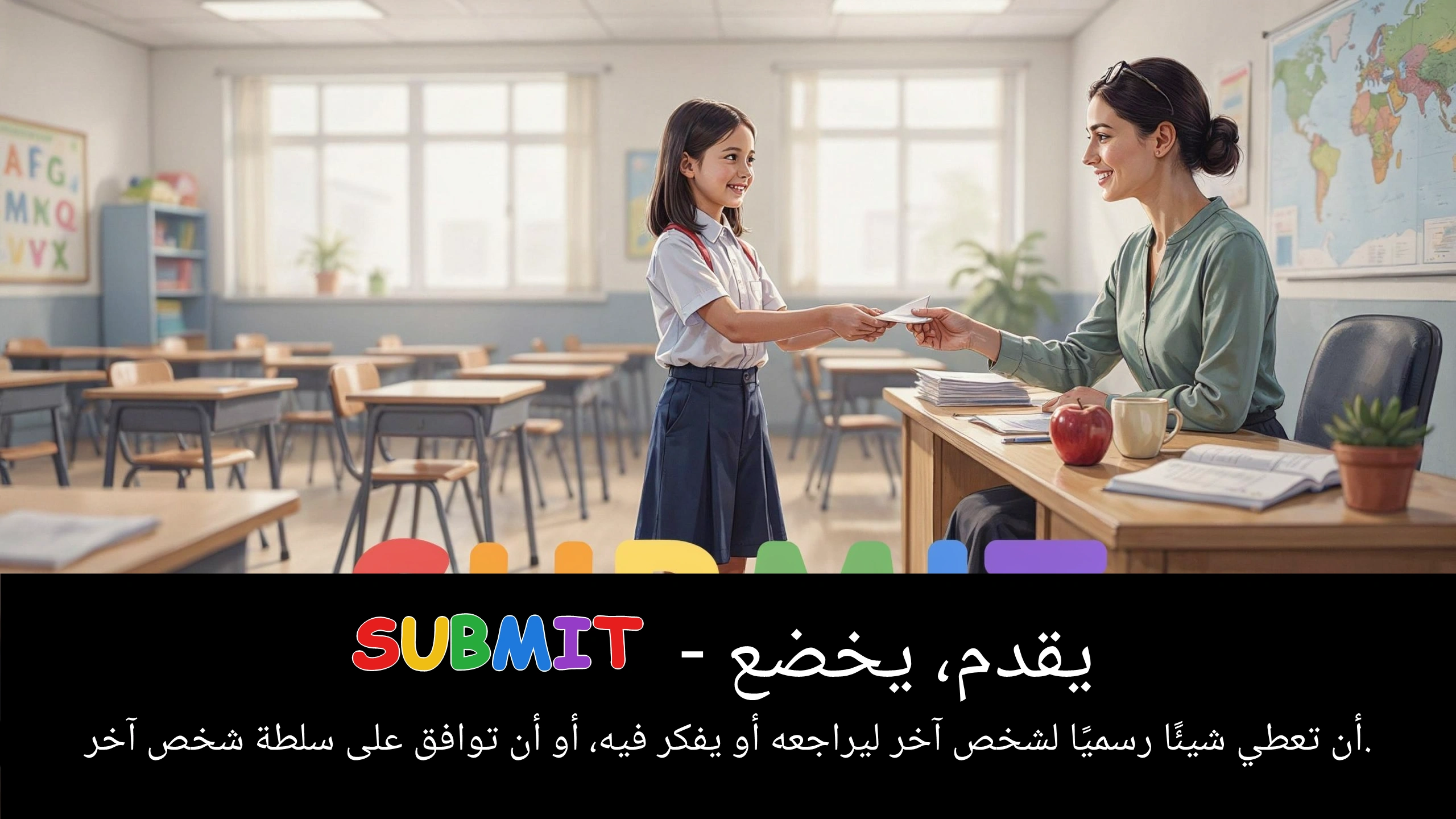 Arabic Illustration for submit